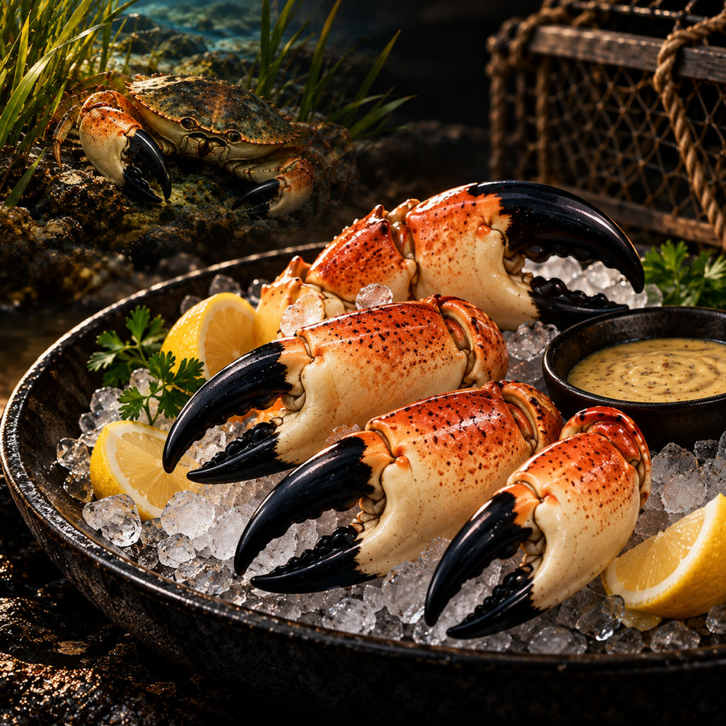 Florida stone crab feast