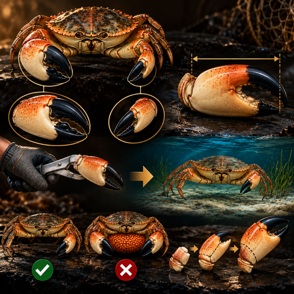 Stone crab harvest and regrowth guide