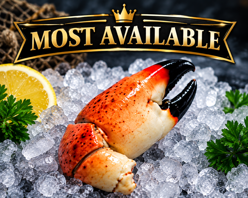 Most available crab claw on ice